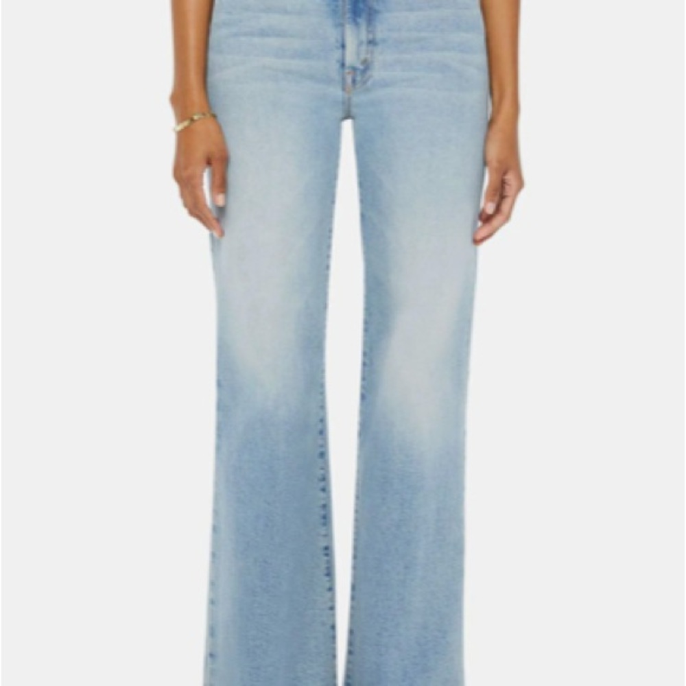 MOTHER The Hustler Roller High Waist Wide Leg Jeans